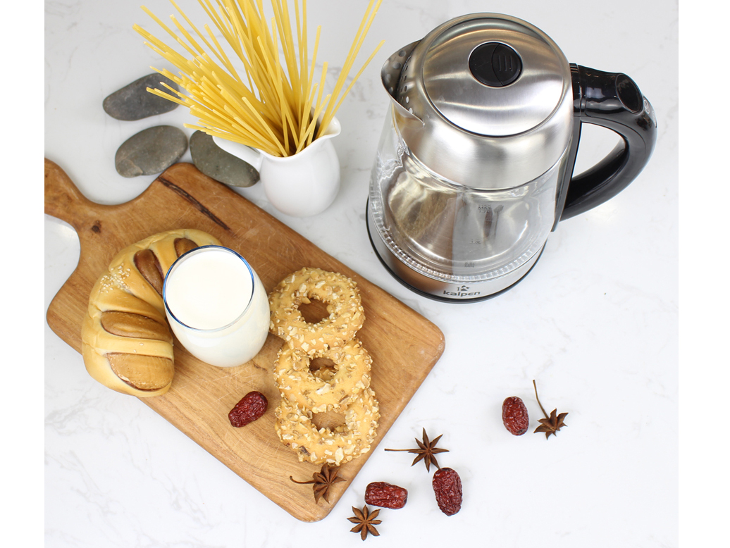 Ấm đun nước siêu tốc thủy tinh điều chỉnh nhiệt độ Kalpen KK88 (1.7 lít)