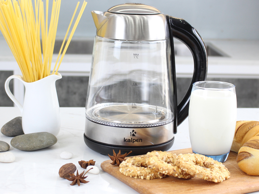 Ấm đun nước siêu tốc thủy tinh điều chỉnh nhiệt độ Kalpen KK88 (1.7 lít)