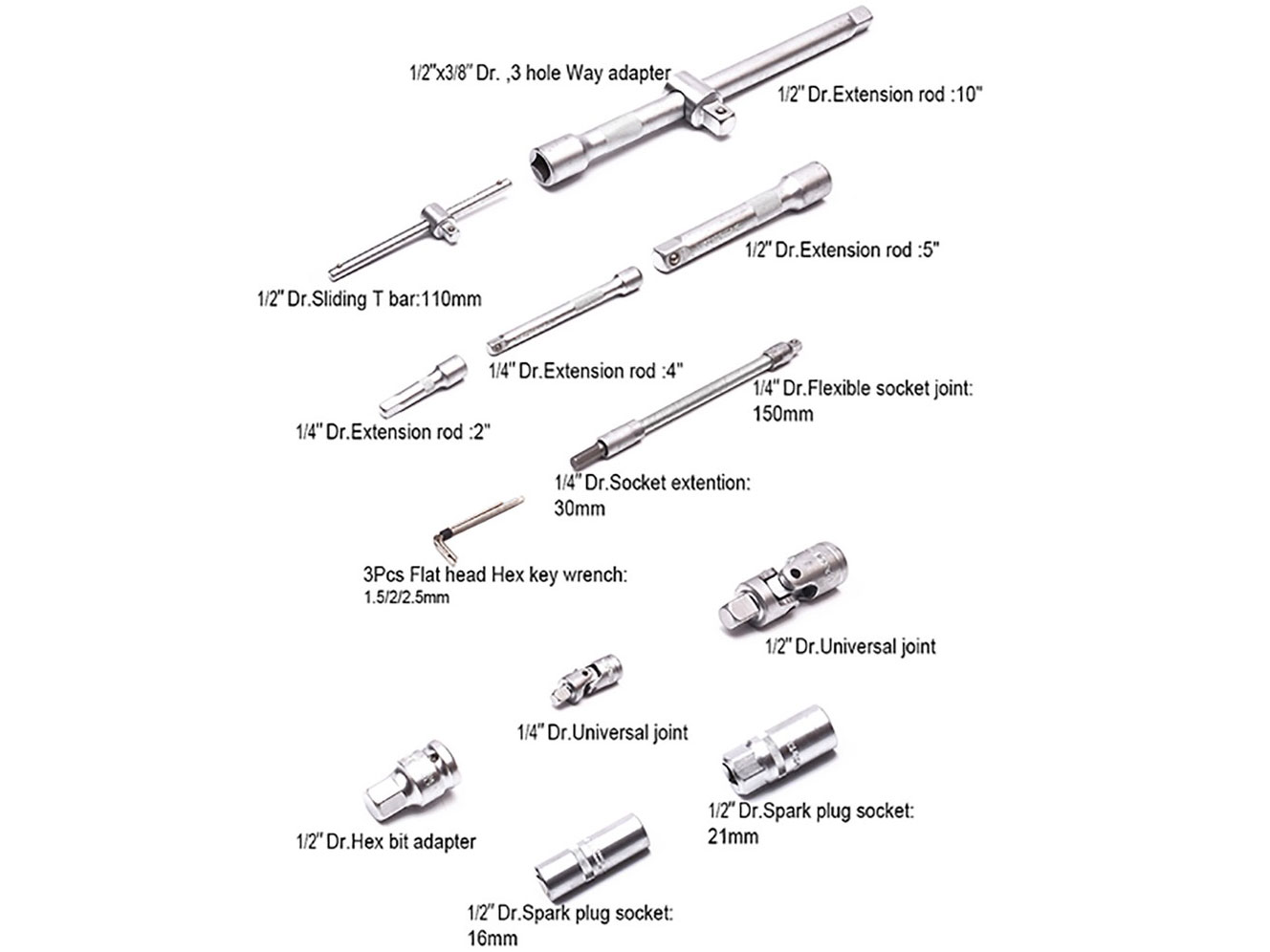 Bộ tuýp tay vặn tổng hợp 94 chi tiết Harden 510694