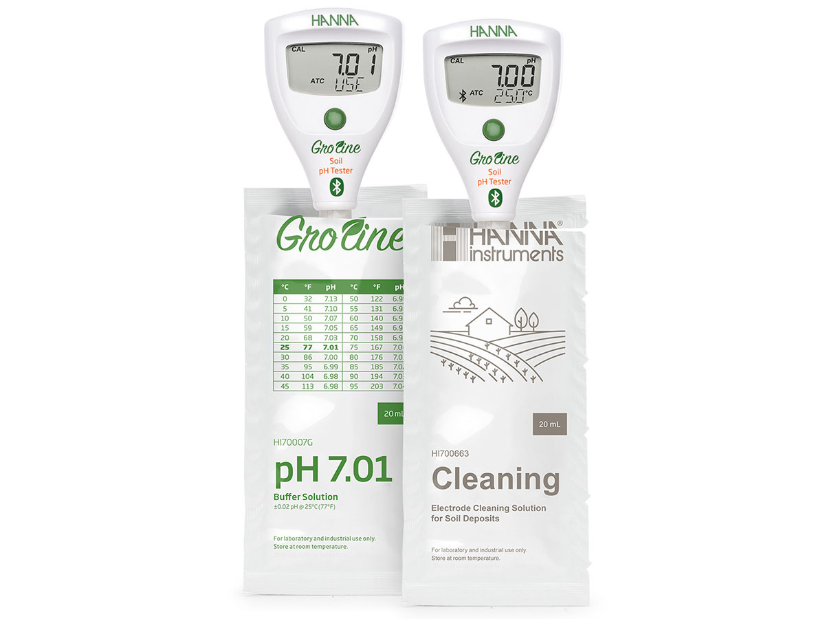 Bút đo pH/nhiệt độ HALO2 Bluetooth trực tiếp trong đất và nước HI9810302