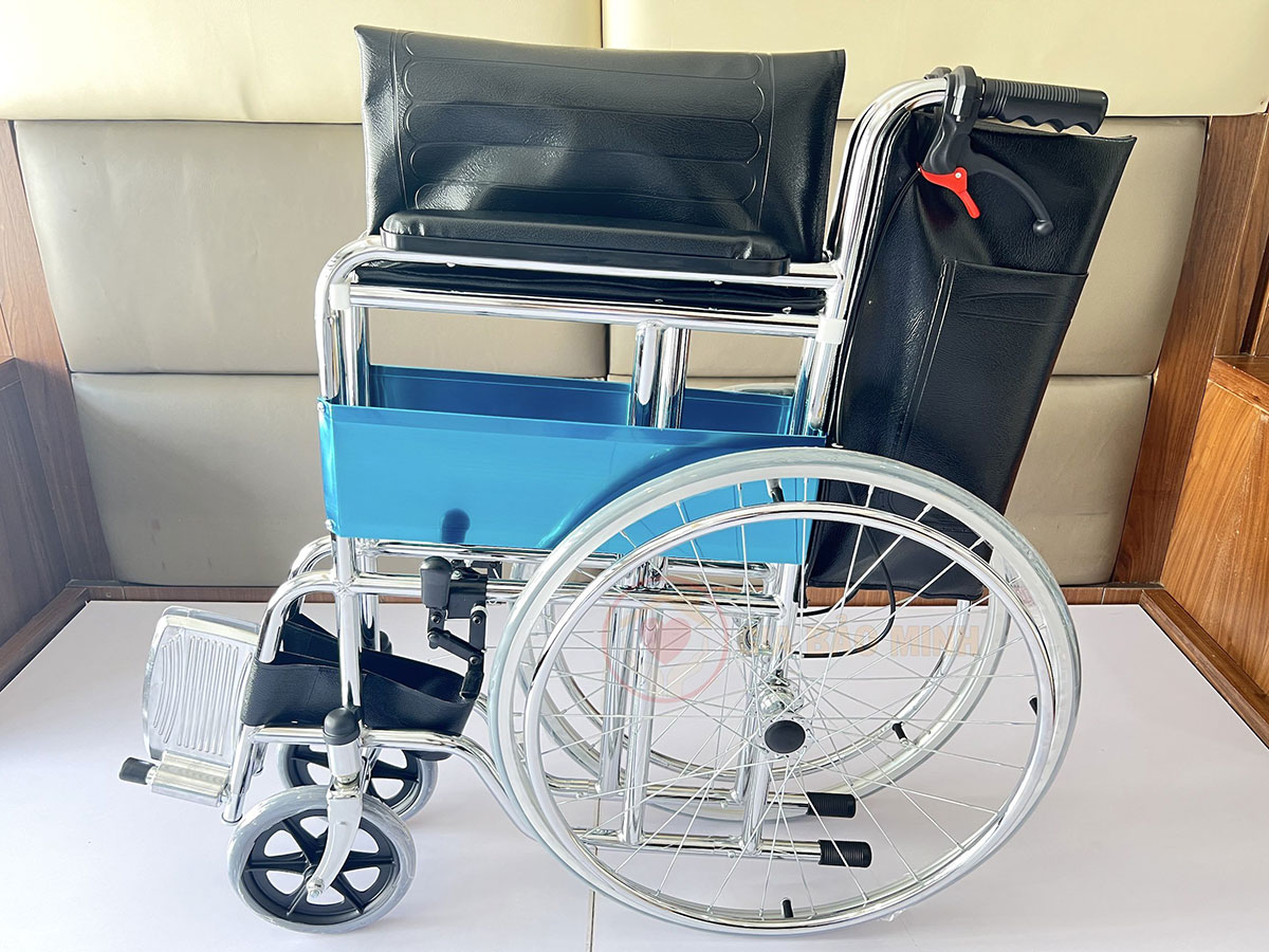 Xe lăn tay khung thép mạ chrome GBM-042