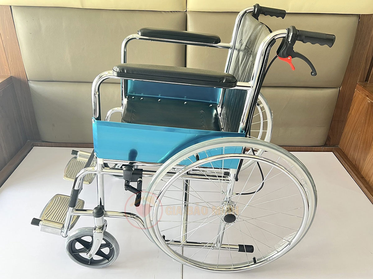 Xe lăn tay khung thép mạ chrome GBM-042