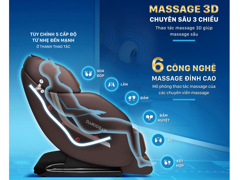 Ghế massage Daikiosan DKGM-10003/DVGM-10002