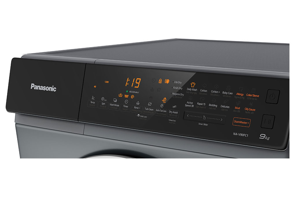 Máy giặt Panasonic Inverter 9kg NA-V90FC1LVT lồng ngang