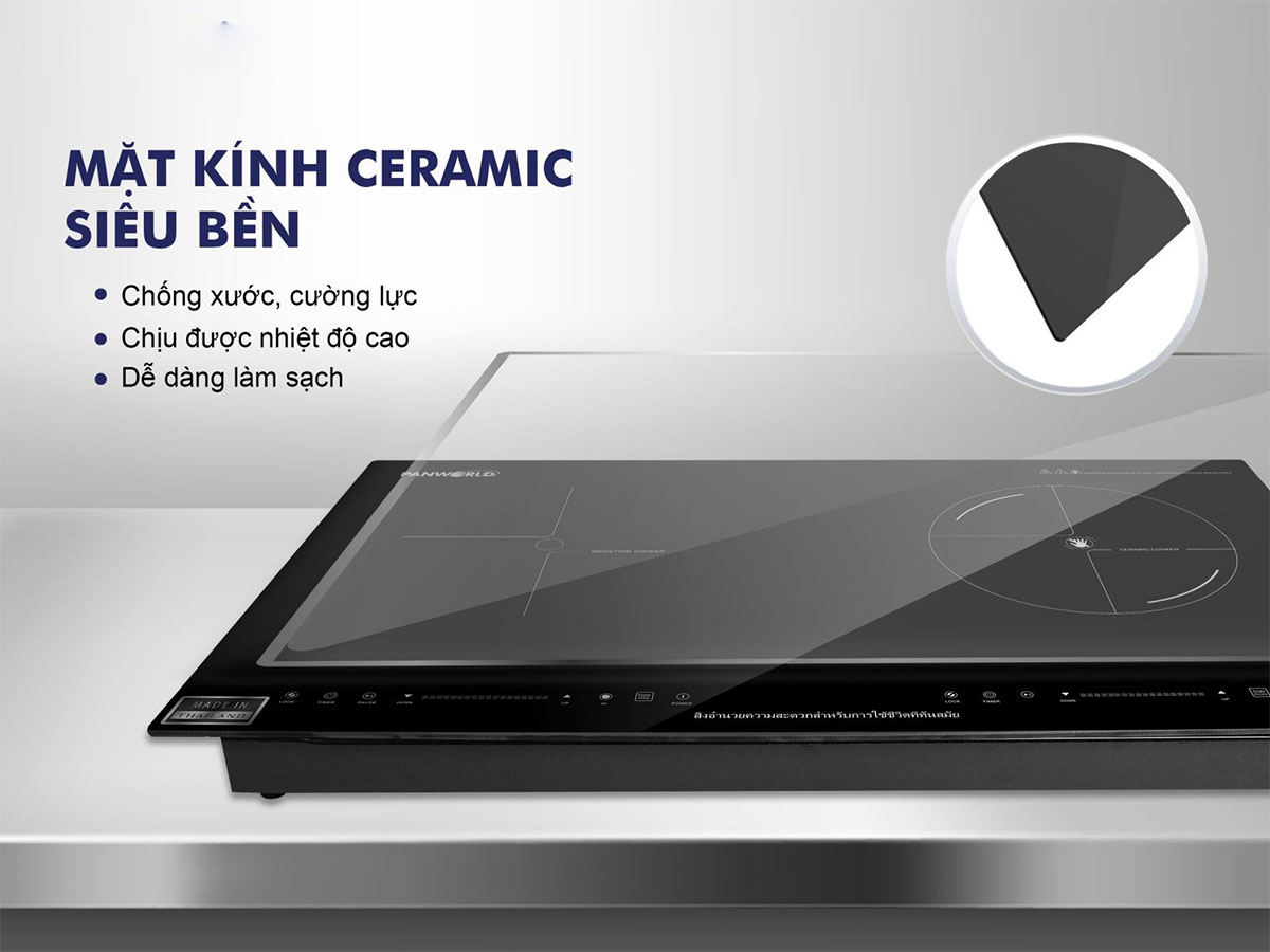 Bếp đôi từ hồng ngoại Panworld PW-1924