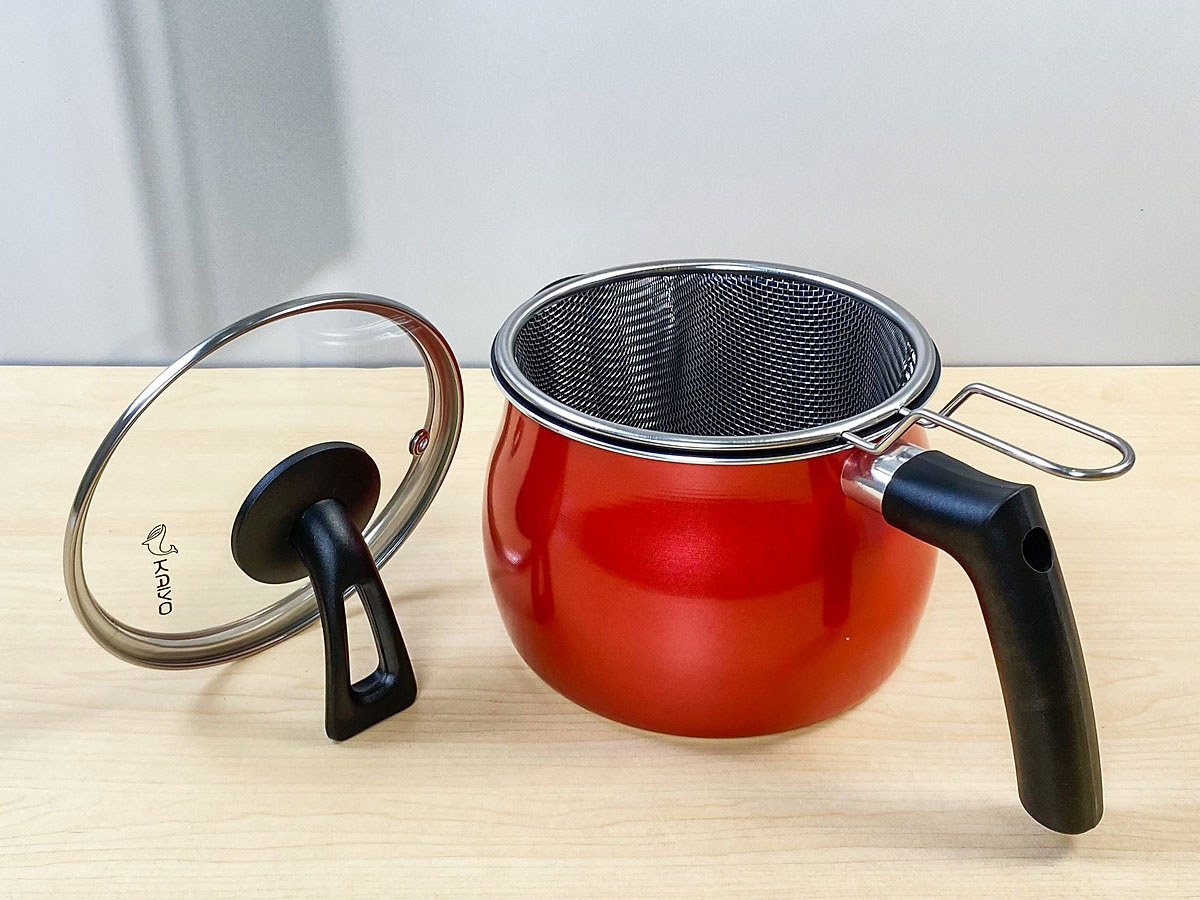 Nồi chiên ngập dầu kèm giá vớt Kaiyo 15cm