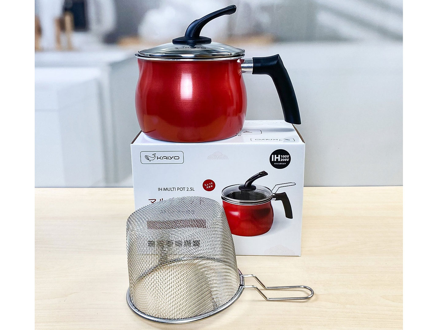 Nồi chiên ngập dầu kèm giá vớt Kaiyo 15cm