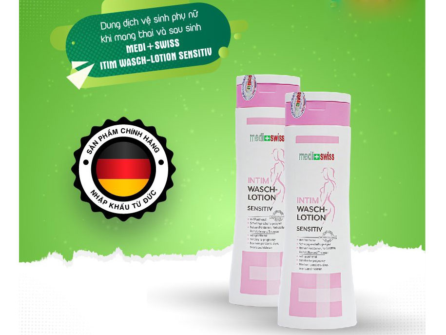 Dung dịch vệ sinh phụ nữ Medi Swiss Itim Wasch Lotion Sensitiv