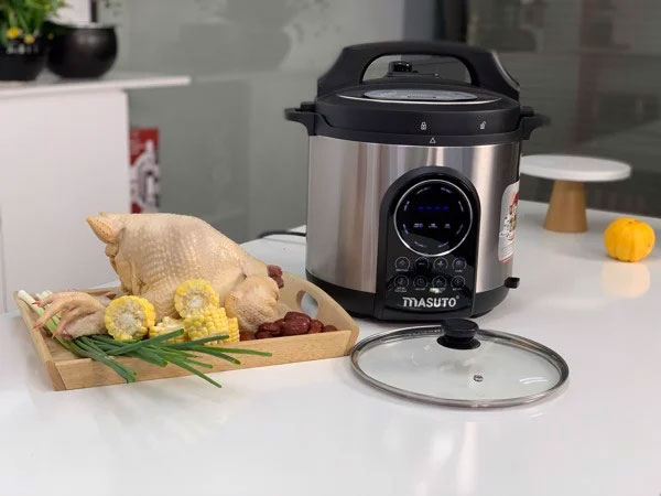 Nồi áp suất điện đa năng Masuto 15 IN 1 MS-AF6 (6 lít)