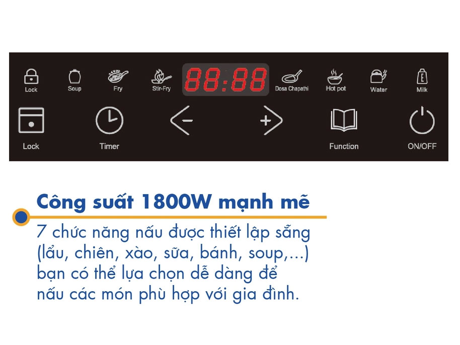 Bếp điện từ đơn Korea King PIND-T34/B