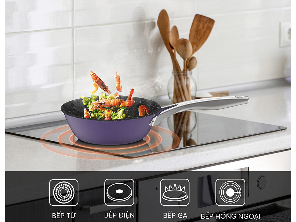 Chảo Inox liền khối Elmich Hera EL-8186 size 24cm