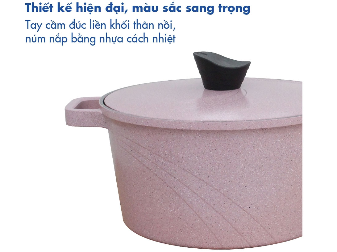 Nồi nấu Levante đáy từ Korea King KP-20LI - 20cm