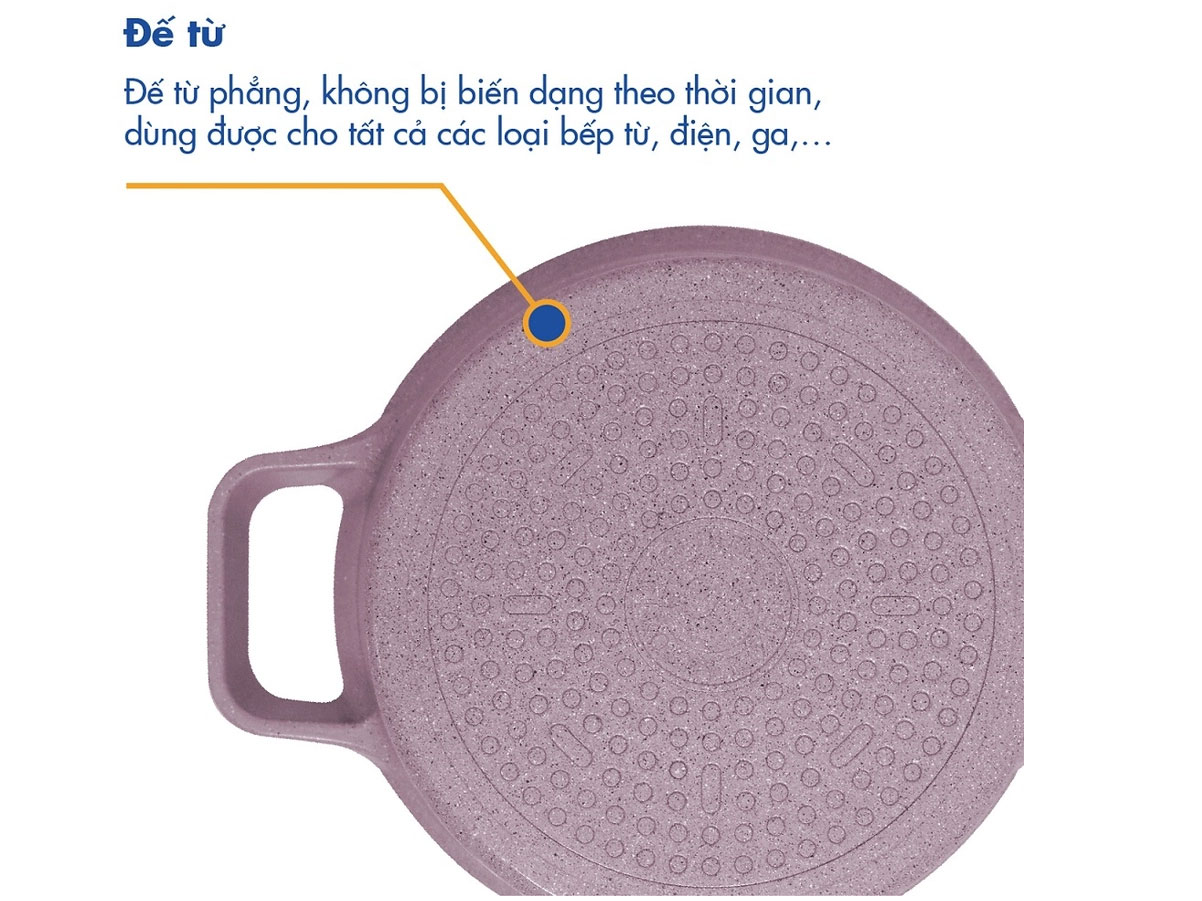 Nồi nấu Levante đáy từ Korea King KP-20LI - 20cm