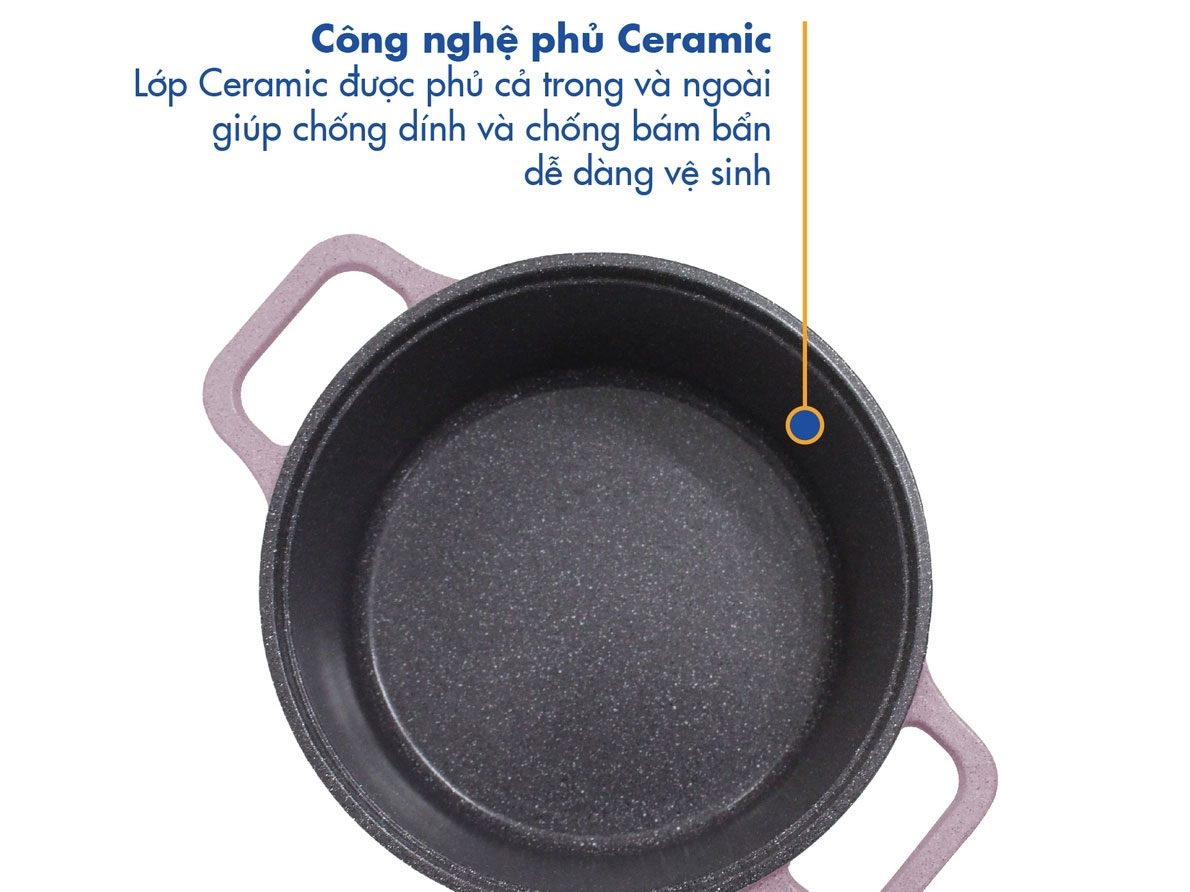 Nồi nấu Levante đáy từ Korea King KP-24LI - 24cm