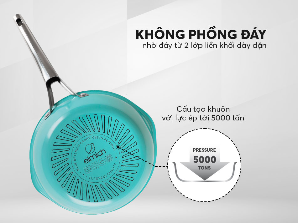Chảo Inox liền khối Elmich Hera EL-8105 size 20cm