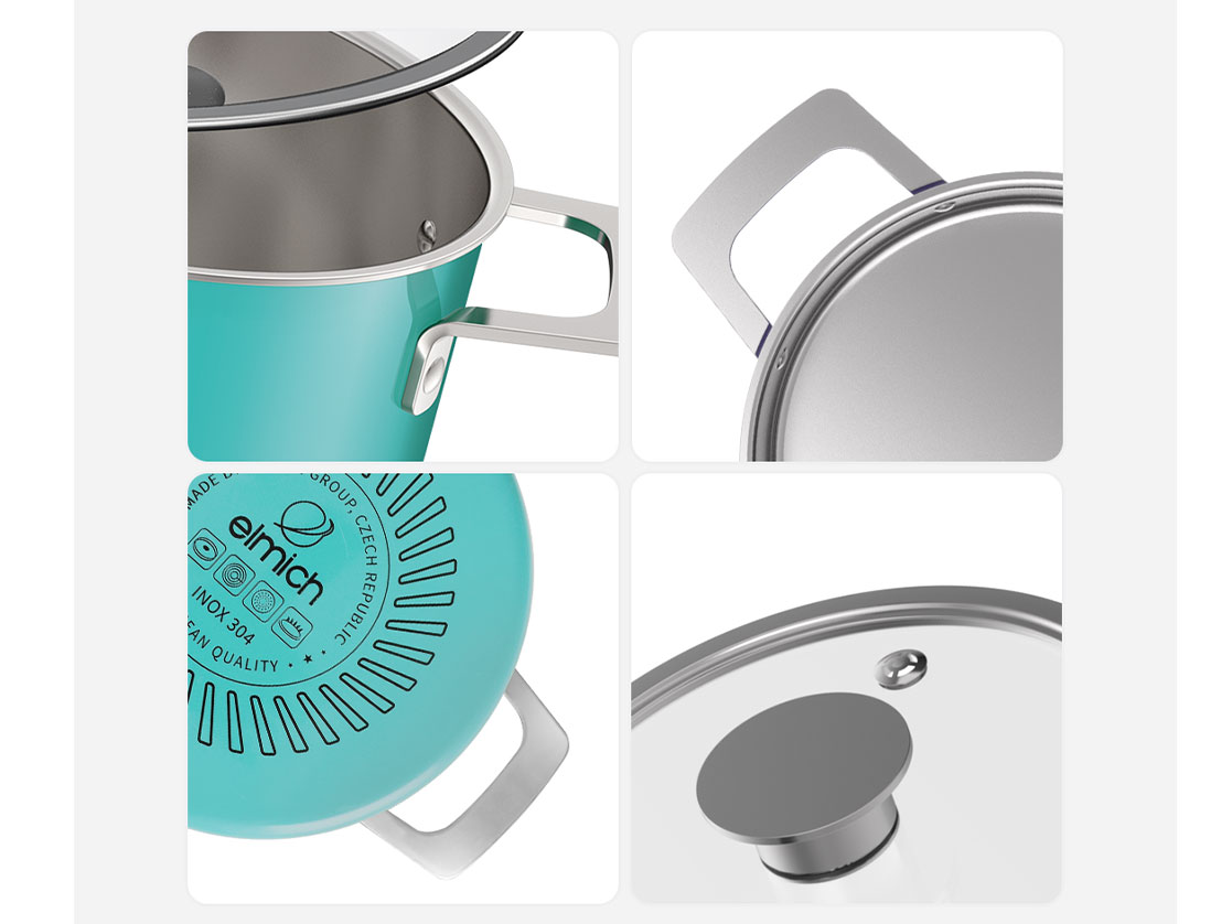 Nồi inox liền khối Elmich Hera EL-8101 size 18cm