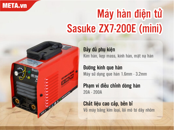Máy hàn điện tử Sasuke ZX7-200E (mini)
