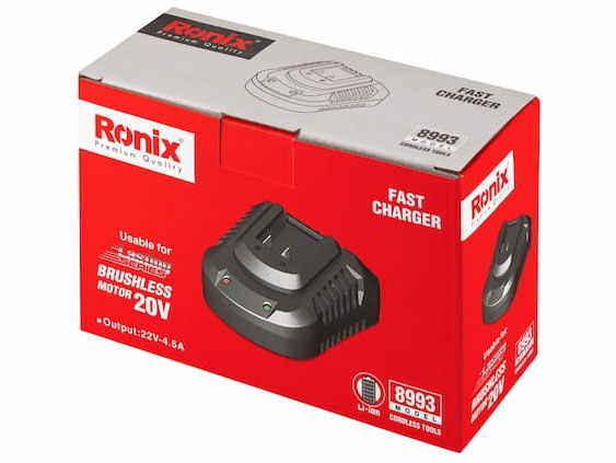Sạc pin nhanh Ronix 8993 20V/4.5A
