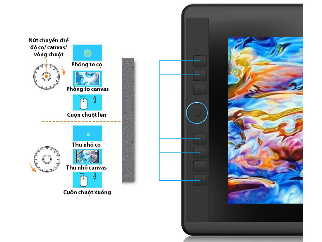 Bảng vẽ màn hình Veikk VK1560 Pro