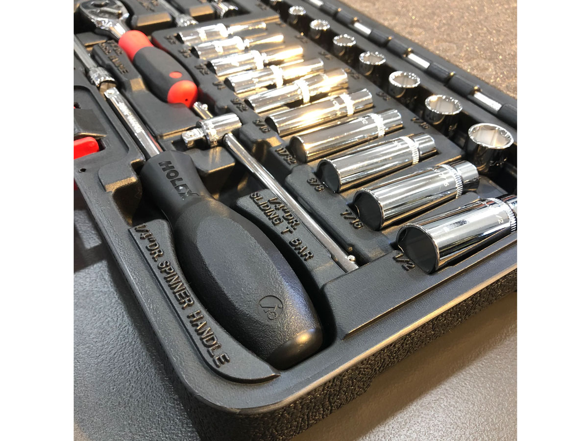 Bộ cần siết và đầu khẩu hệ inch 1/4 inch Holex 630045