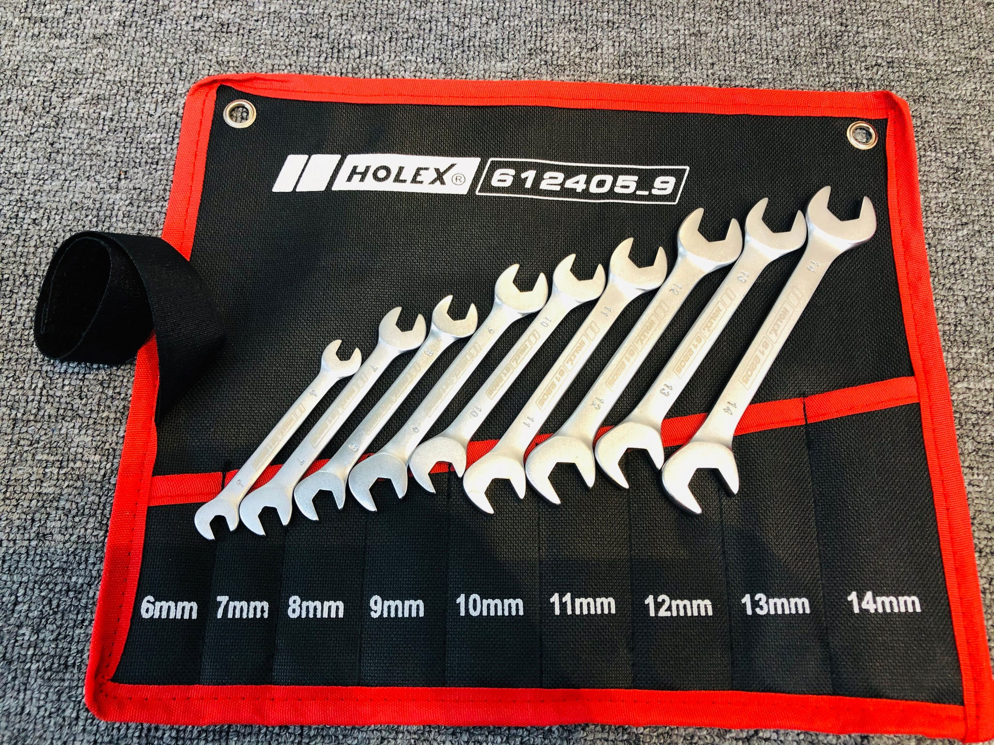 Bộ cờ lê 2 đầu miệng nghiêng 15 độ và 75 độ Holex 612405 9