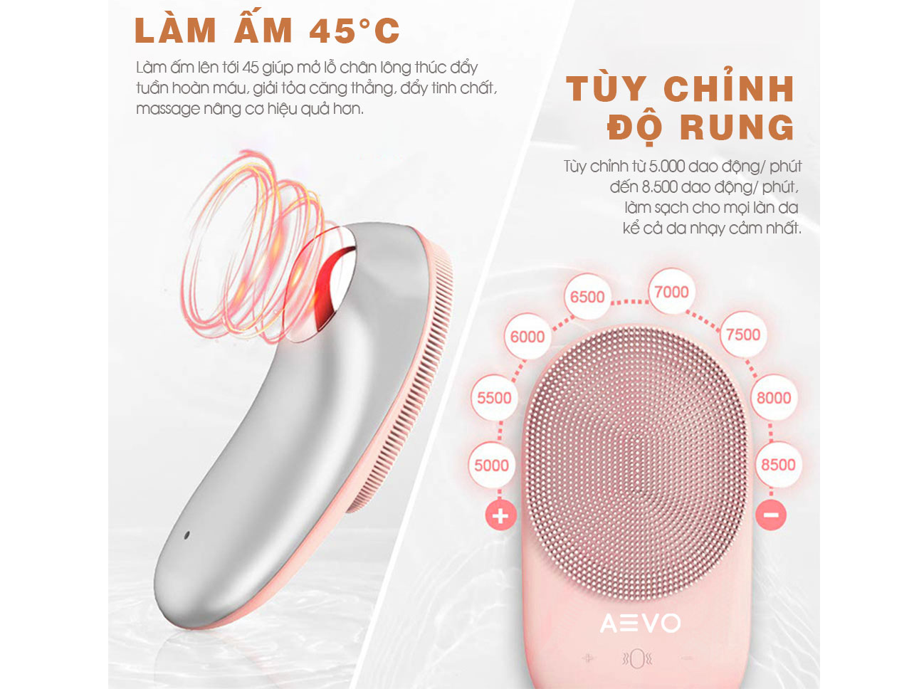 Máy rửa mặt AEVO Clean And Fresh Plus (AE69-021)