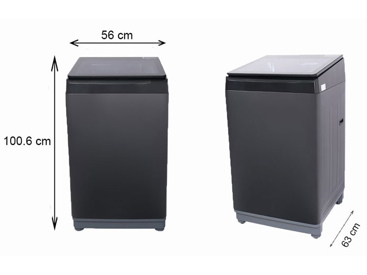Máy giặt lồng đứng Aqua 10kg AQW-U100FT.BK