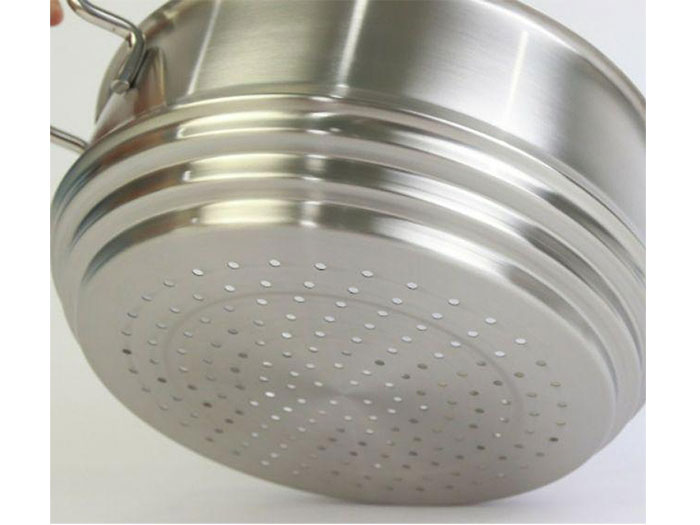 Xửng hấp inox đa năng Kims Cook 28cm (3 trong 1 size 24cm, 26cm, 28cm)
