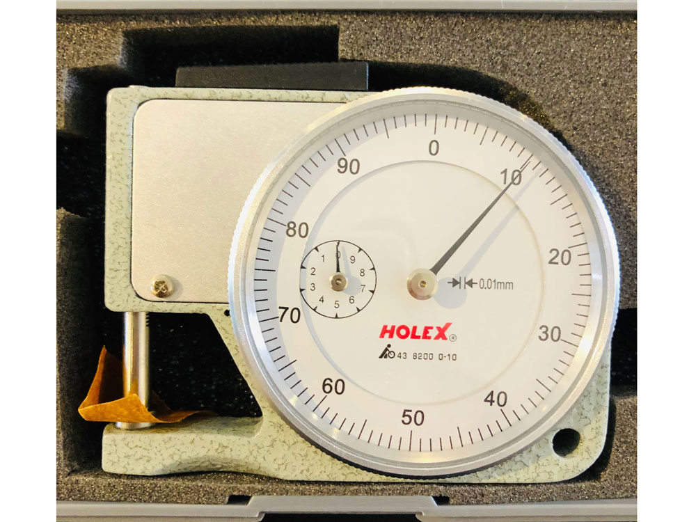 Thước đo độ dày đồng hồ Holex 438200 (0 - 10 mm)