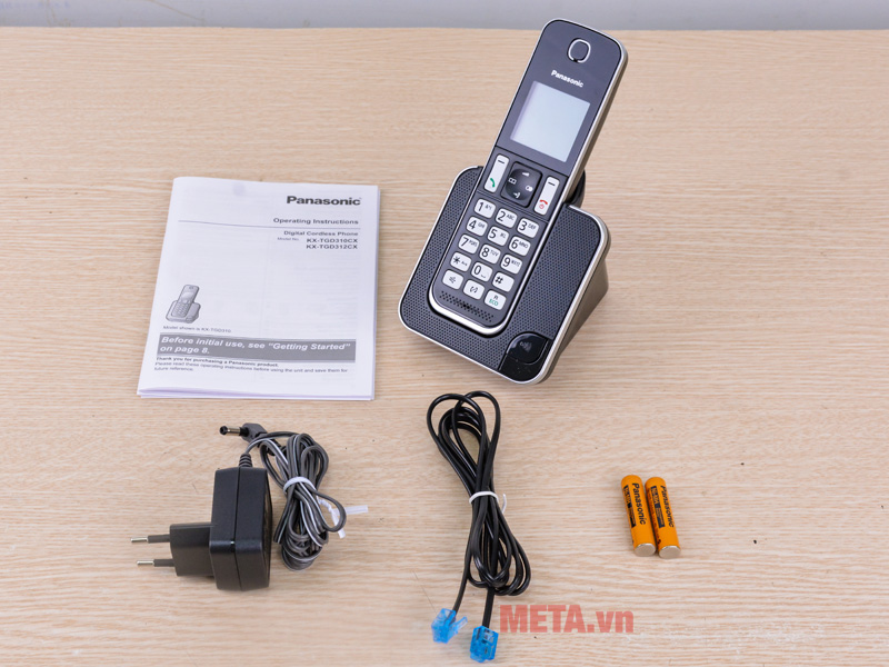 Panasonic KX-TGD310 Draadloze DECT-telefoon – Zilver, Blokkeert Ongewenste Oproepen En Heeft Babyfoonfunctie