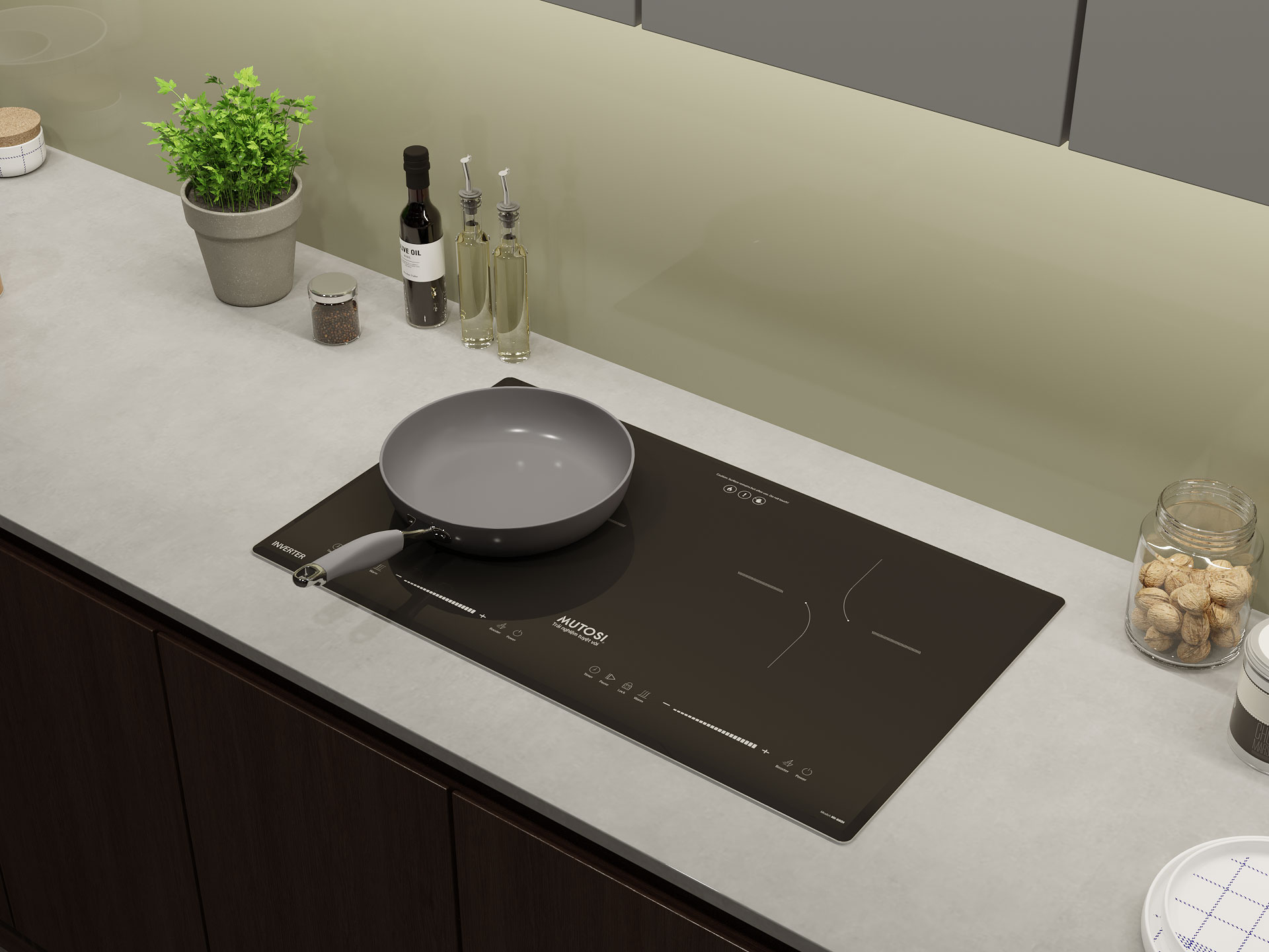 Bếp từ đôi Mutosi MI-88DI