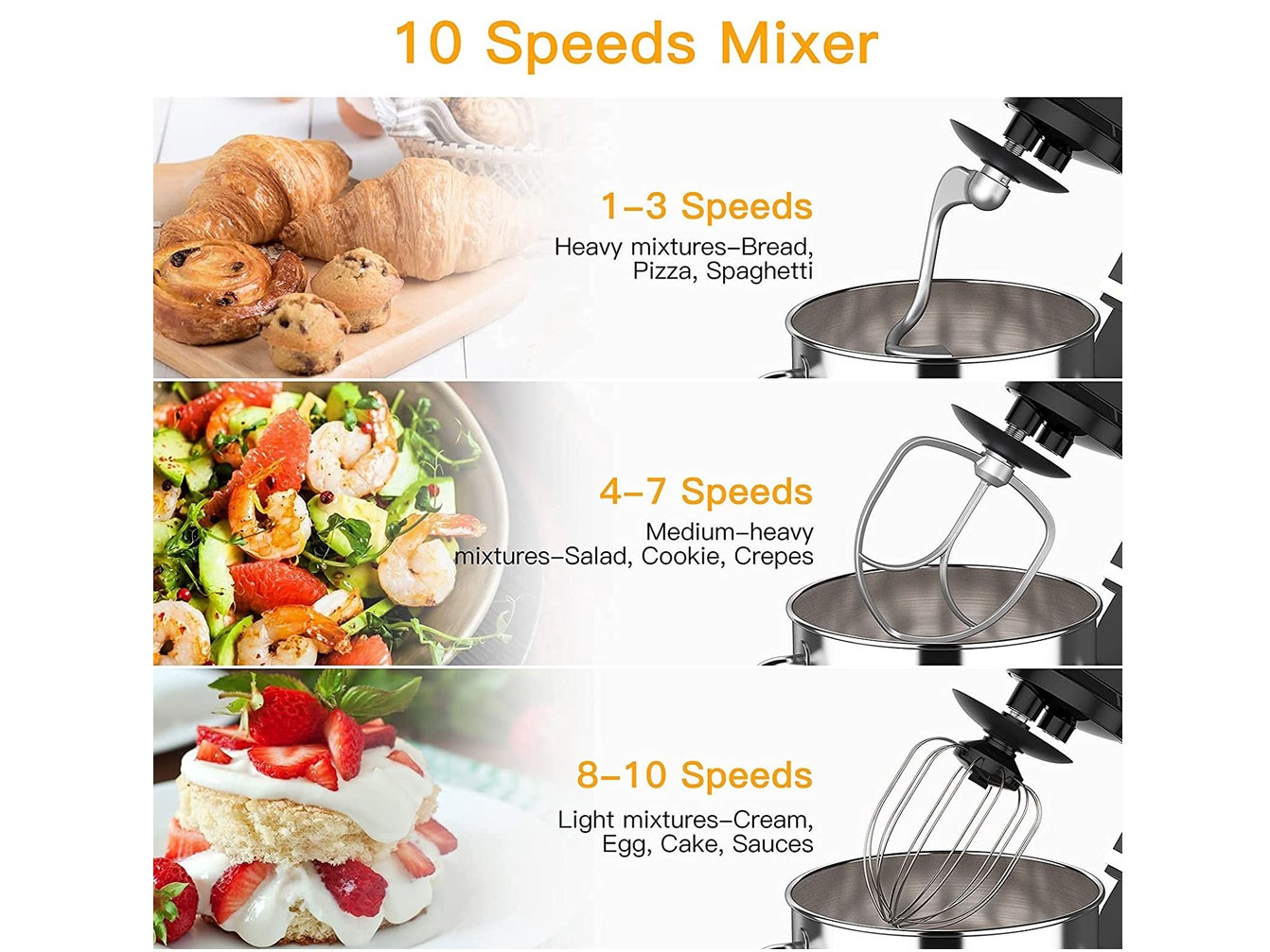 Máy trộn bột Acekool MK-5101 (1.400W, 7 lít)