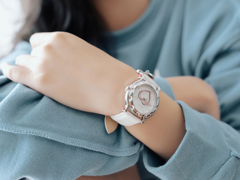 Đồng hồ nữ Julius JA-397MD Hàn Quốc dây da (Trắng)