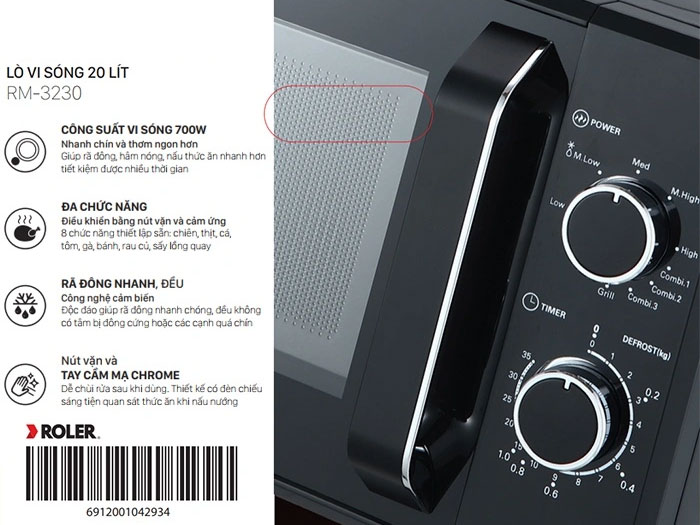 Lò vi sóng cơ 20 lít Roler RM-3230
