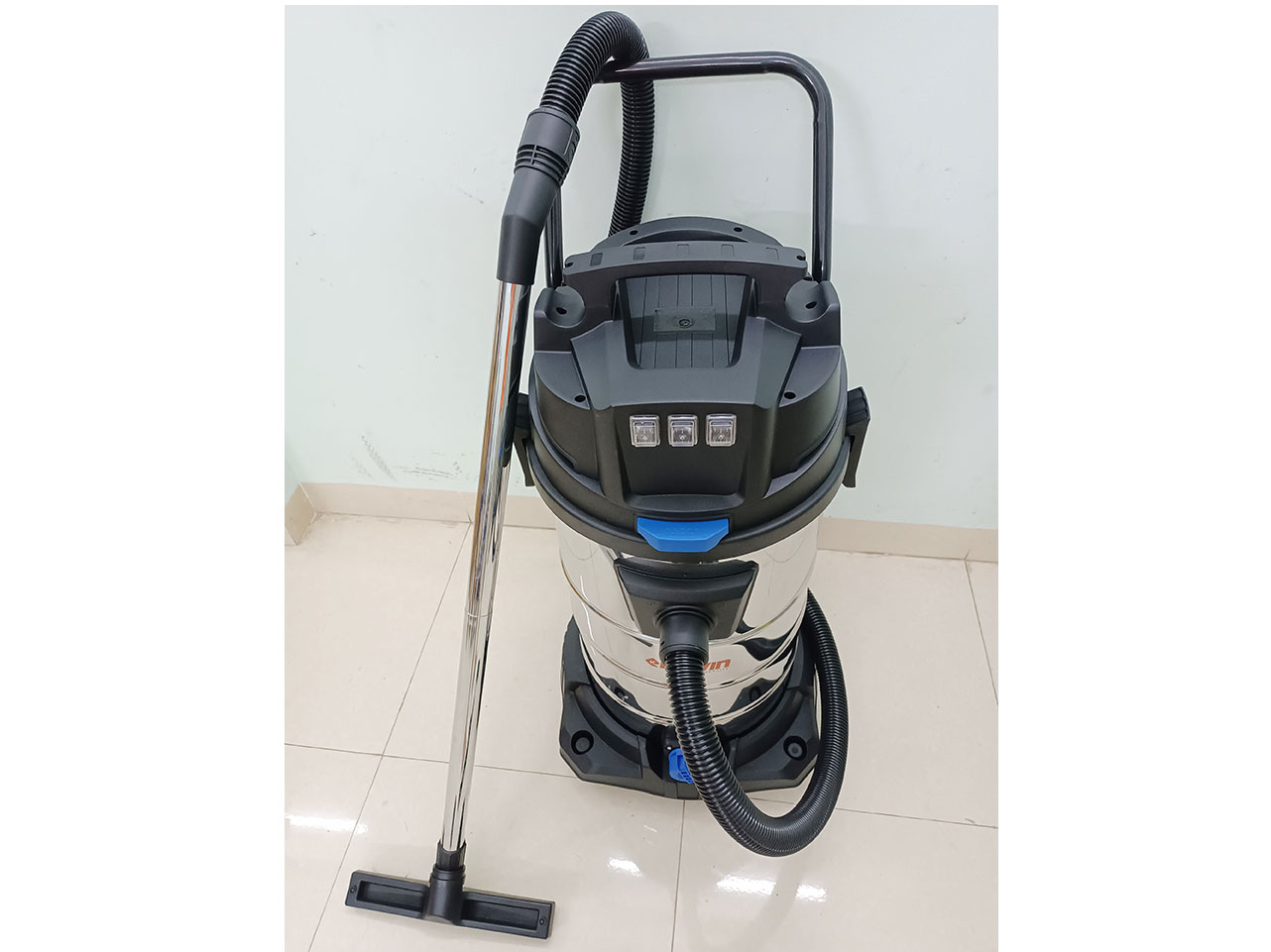 Máy hút bụi công nghiệp nhà xưởng Kewin KN803S (80 lít, 3 Motor)