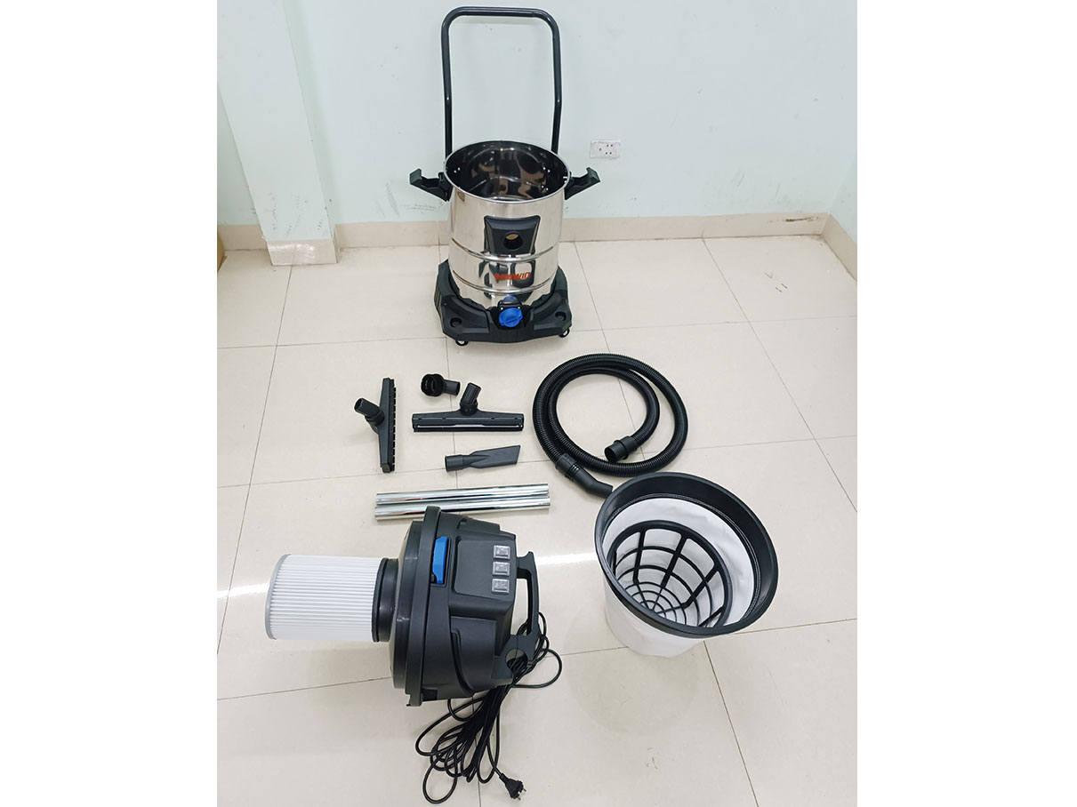 Máy hút bụi nhà xưởng Kewin KN703S (70 lít, 3 Motor, 4500W)