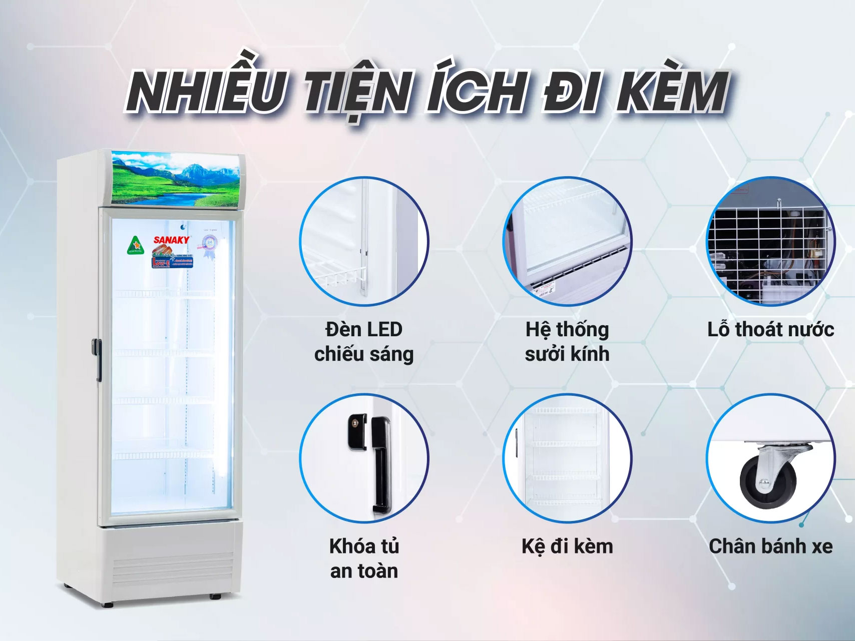 Tủ mát Sanaky Inverter 300 lít VH-3089K3