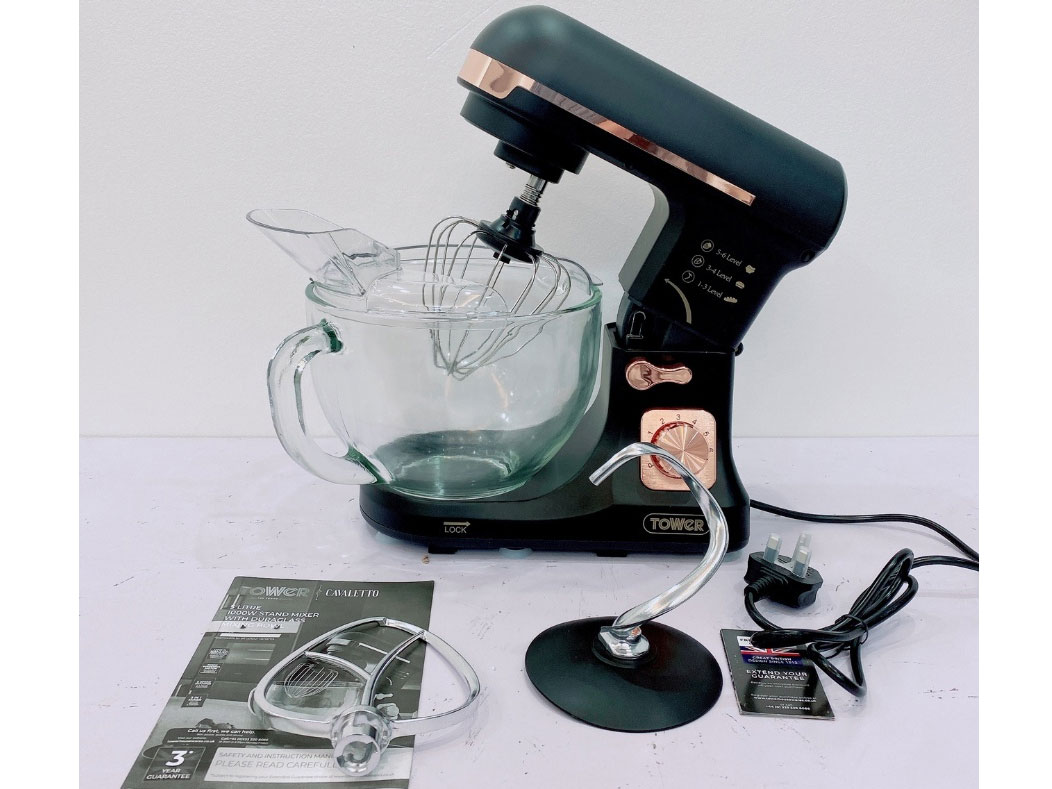 Máy trộn bột Tower 5 lít 1.000W - Cối thủy tinh cao cấp