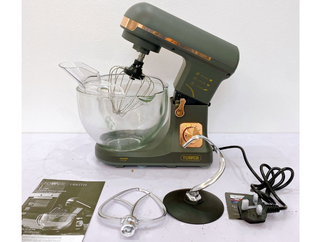 Máy trộn bột Tower 5 lít 1.000W - Cối thủy tinh cao cấp