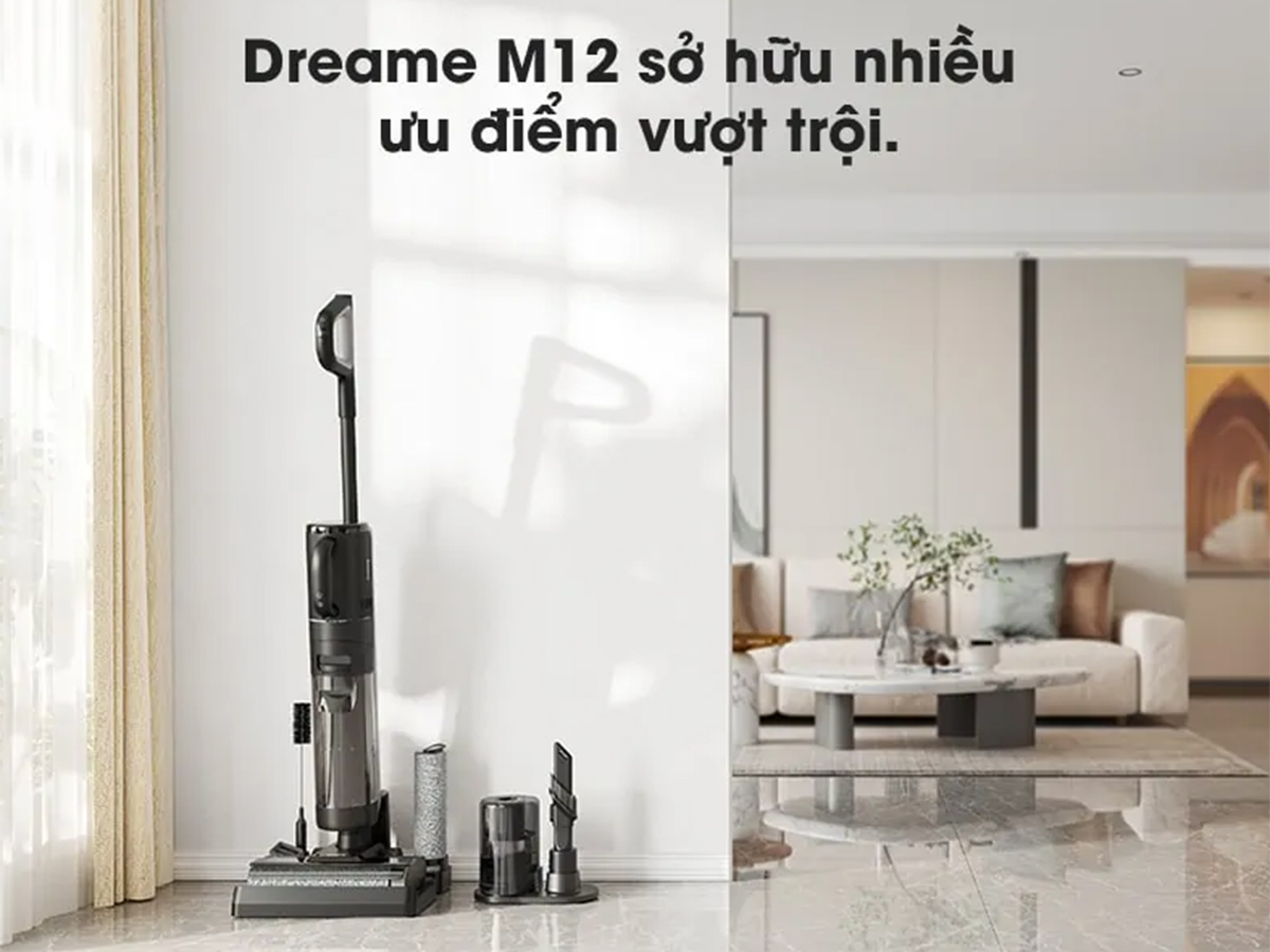 Máy hút bụi lau nhà khô và ướt Xiaomi Dreame M12