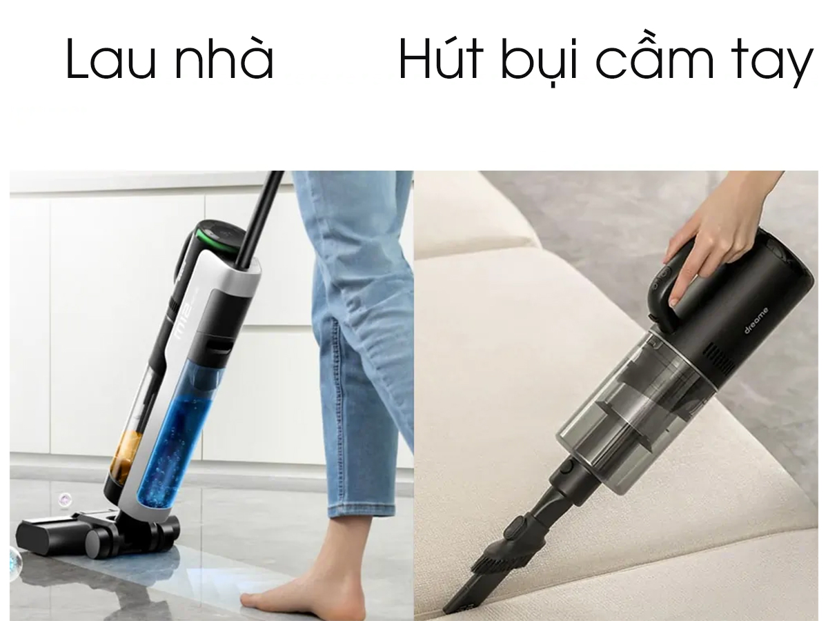 Máy hút bụi lau nhà khô và ướt Xiaomi Dreame M12