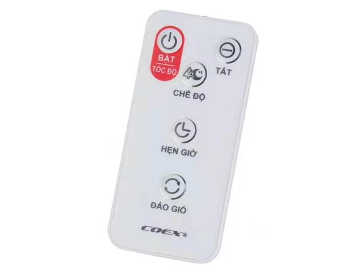 Quạt cây 5 cánh Coex CF-7315A - Có điều khiển