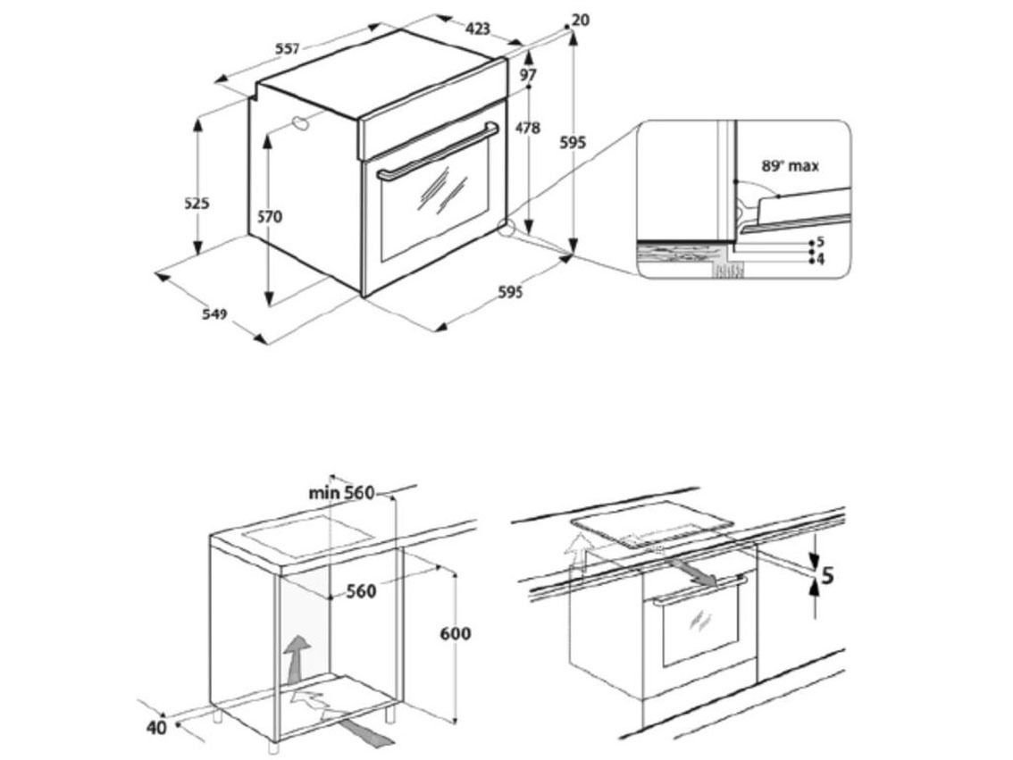 Lò nướng Whirlpool AKP3534HIXAUS - 71 lít