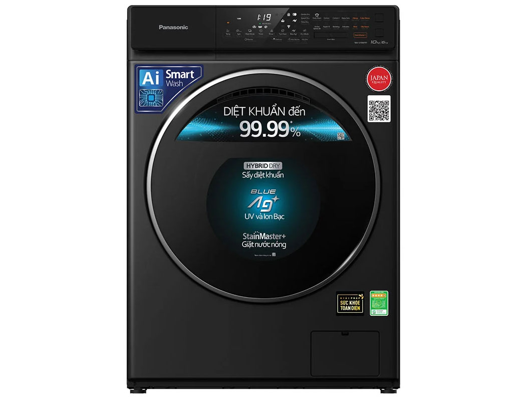 Máy giặt sấy Panasonic Inverter NA-S106FR1BV (giặt 10kg, sấy 6kg)