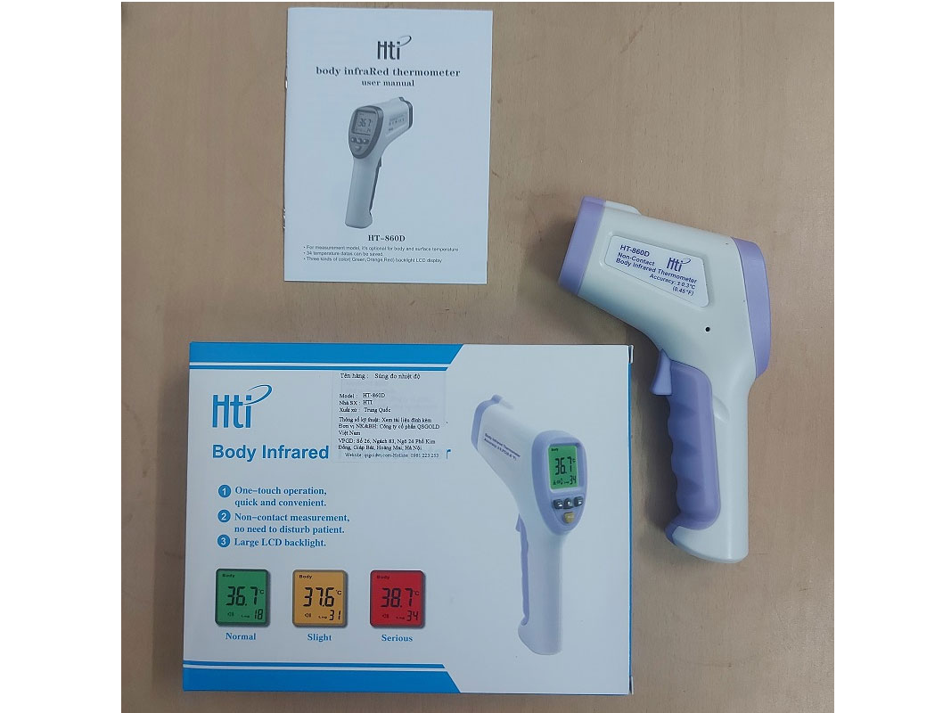 Máy đo nhiệt độ cơ thể HTi HT860D