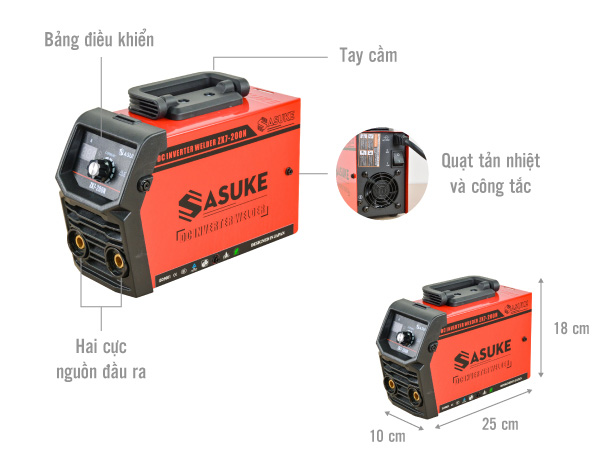 Máy hàn điện tử Sasuke ZX7 200N