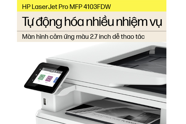 Máy in đa năng HP LaserJet Pro MFP-4103FDW (2Z629A)
