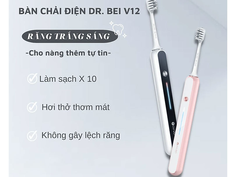 Bàn chải đánh răng điện Dr.Bei Sonic S7