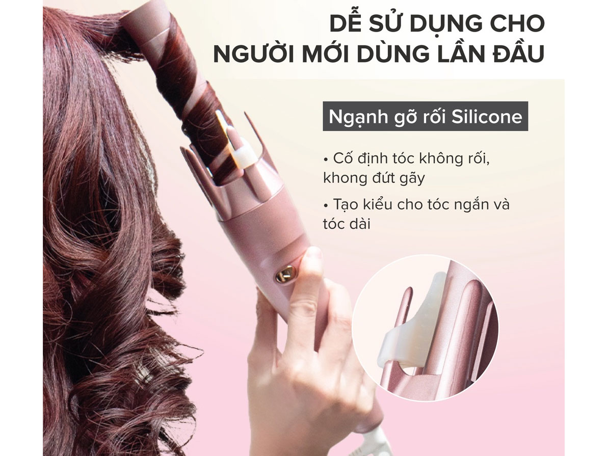 Máy uốn tóc tự xoay ion âm Maxcare InstaGlam (Hair InstaGlam)