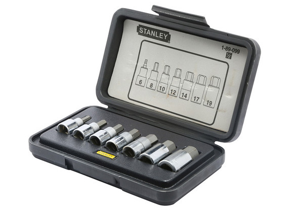 Đầu tuýp 1/2 inch vít lục giác Stanley 89-099-1 (7 chi tiết)